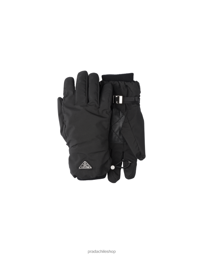 guantes de renylon hombres 6PH66B2391 Prada accesorios negro