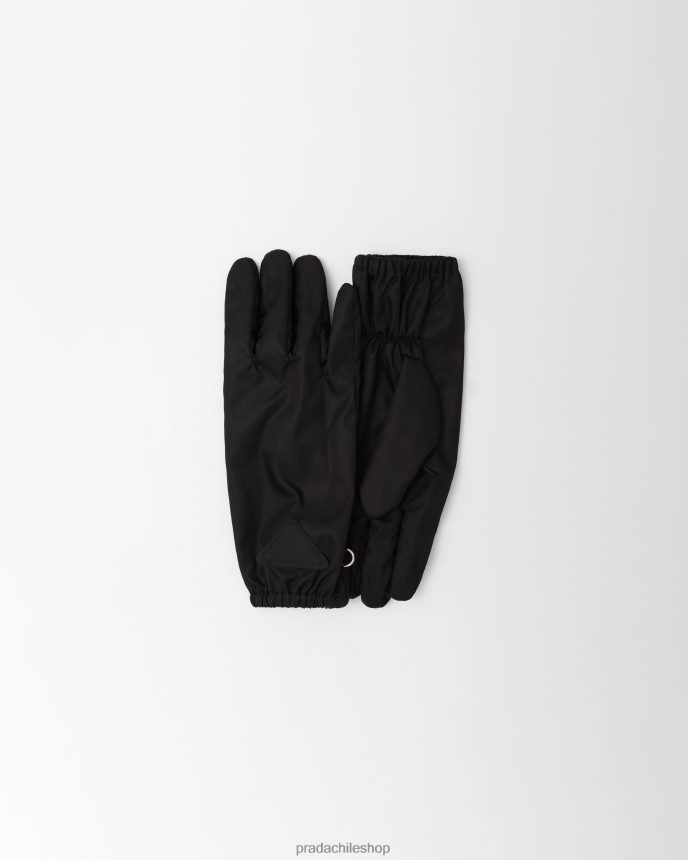 guantes de renylon hombres 6PH66B2394 Prada accesorios negro