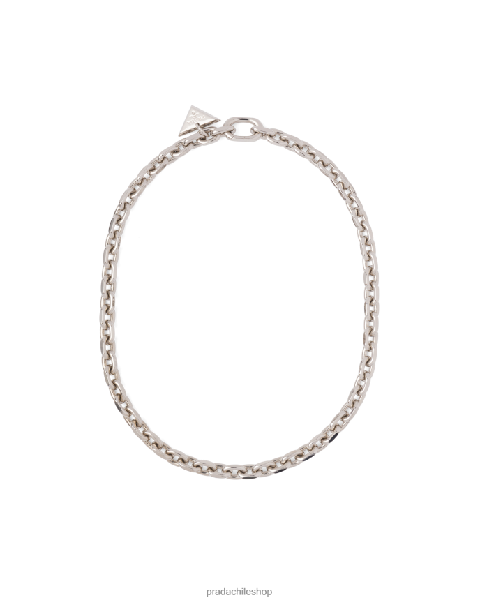 collar de cadena de joyas hombres 6PH66B2546 Prada joyas plata