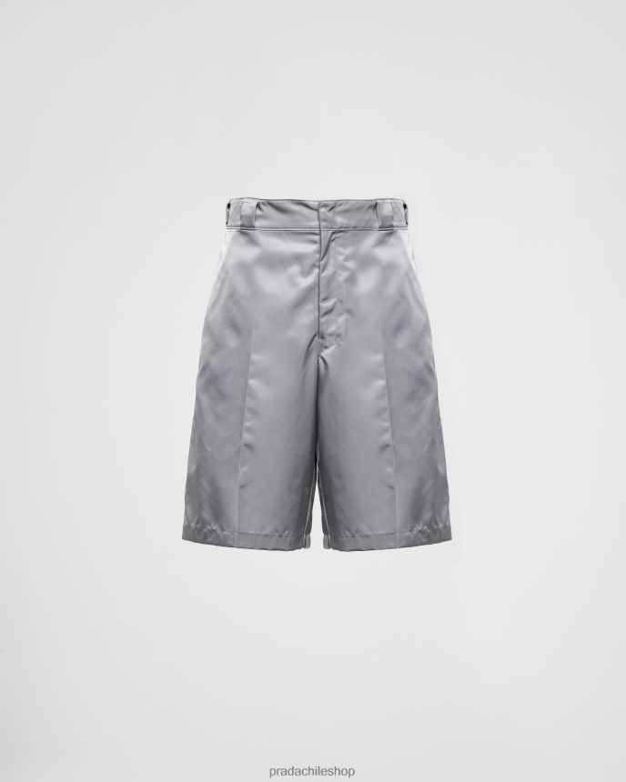 bermudas de renylon hombres 6PH66B1863 Prada vestir gris marmol