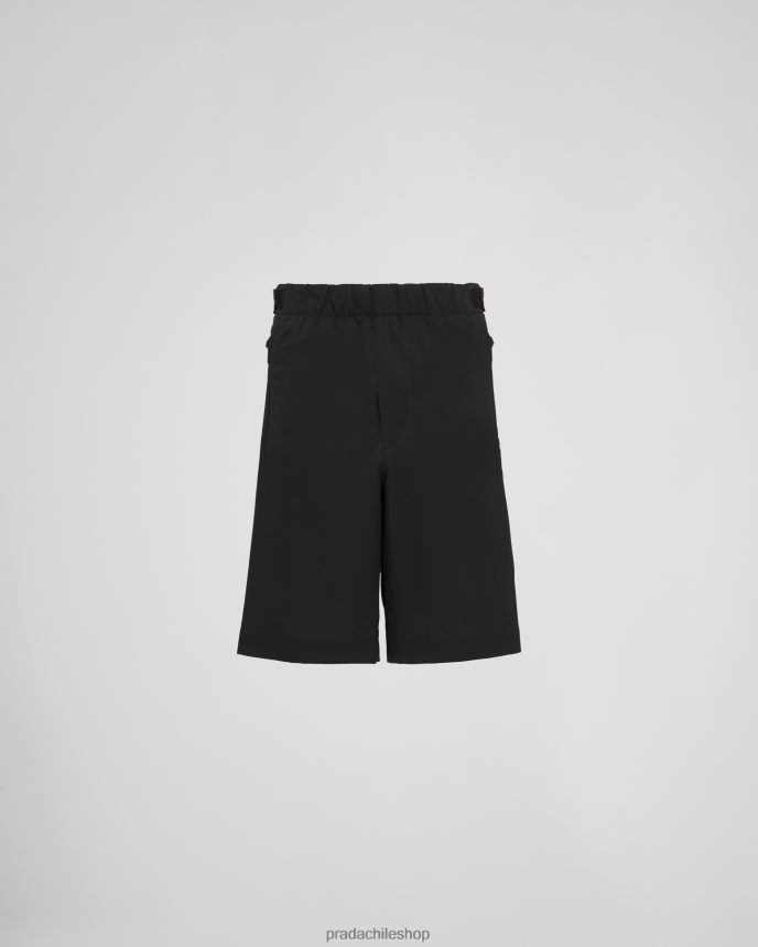 bermudas ligeras bielásticas hombres 6PH66B2691 Prada vestir negro