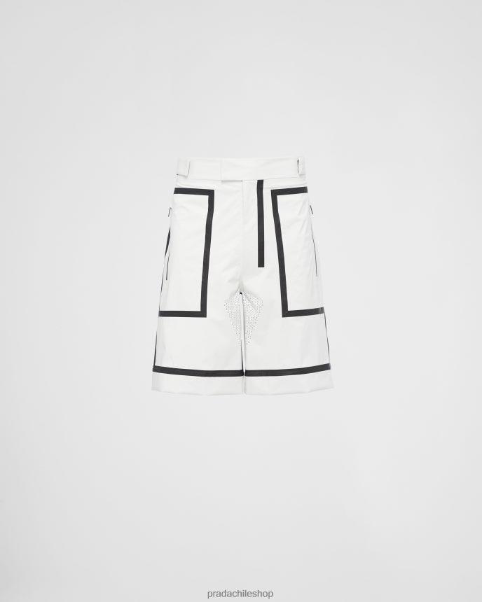 bermudas ligeras extreme tex hombres 6PH66B2683 Prada vestir blanco tiza