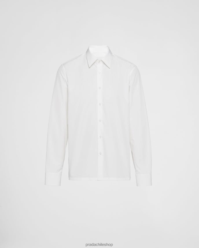 remera de algodón hombres 6PH66B1741 Prada vestir blanco