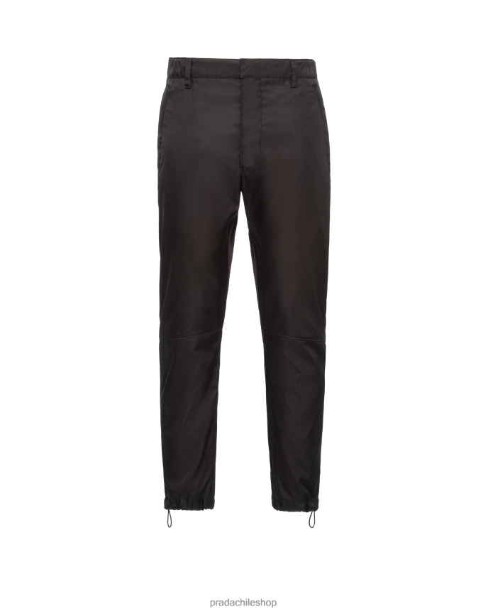 pantalones de renylon hombres 6PH66B1779 Prada vestir negro