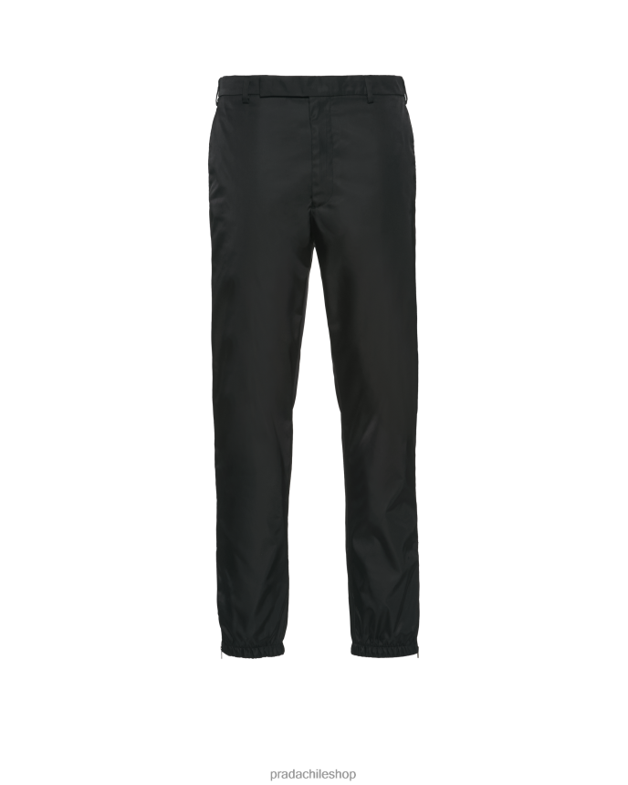 pantalones de renylon hombres 6PH66B1792 Prada vestir negro