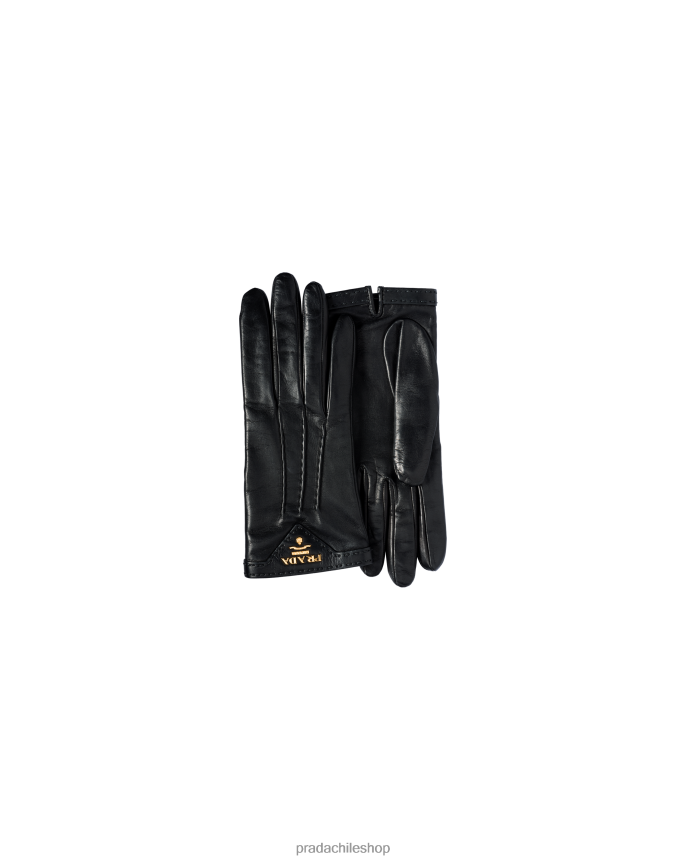 guantes de cuero mujer 6PH66B1395 Prada accesorios negro