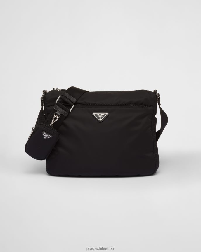 bolsa de renylon mujer 6PH66B806 Prada bolsas negro