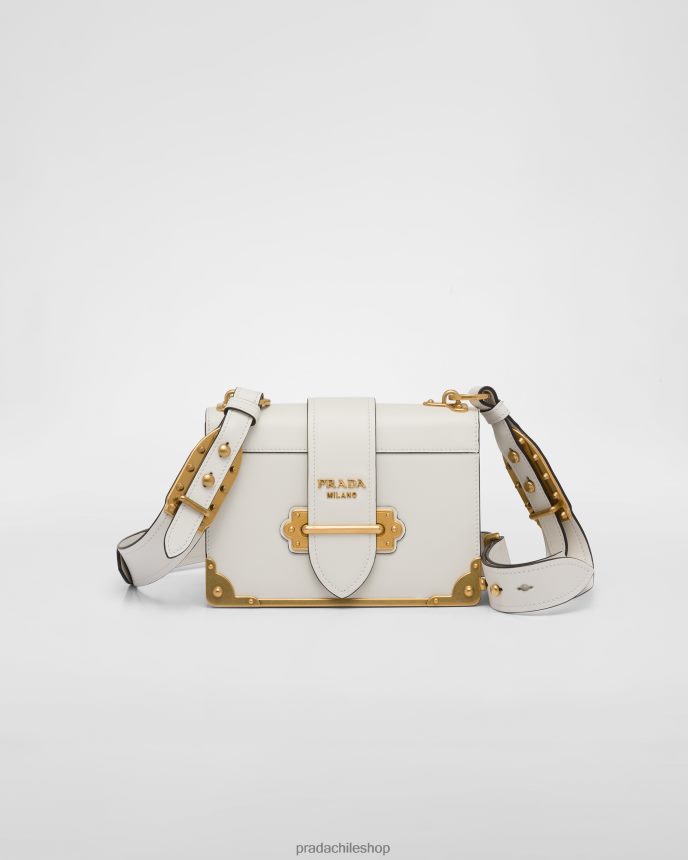 bolso cahier de piel mujer 6PH66B924 Prada bolsas blanco