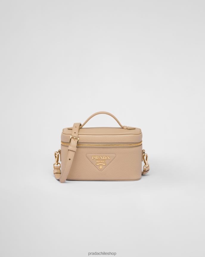 minibolso de cuero mujer 6PH66B634 Prada bolsas arena beige