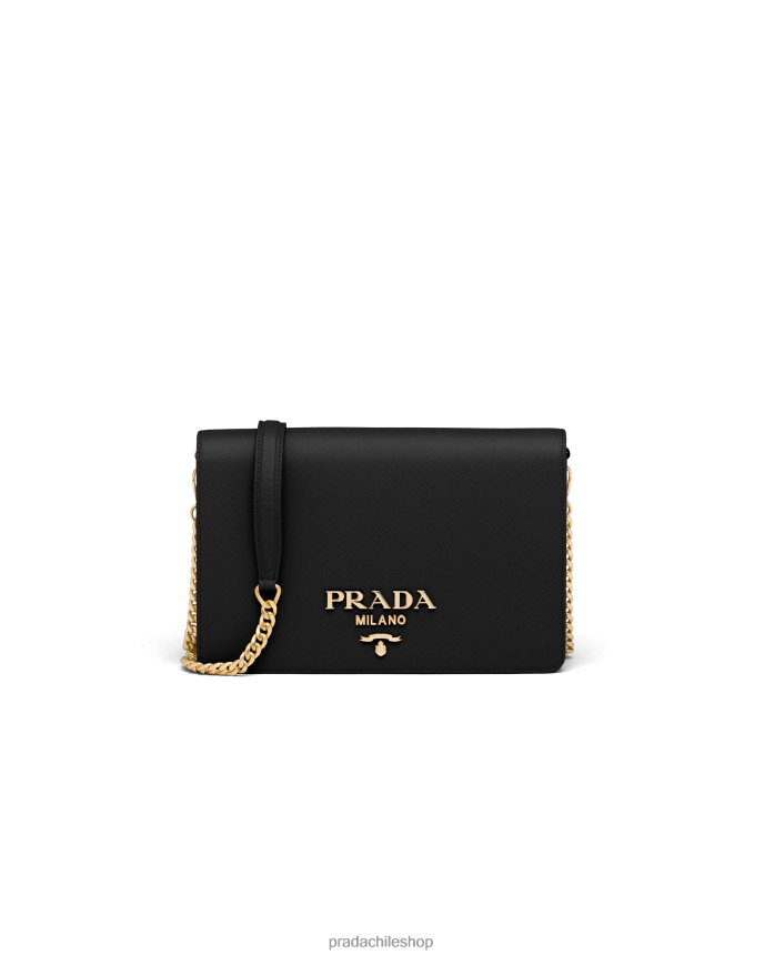 bolso mini de piel saffiano mujer 6PH66B893 Prada bolsas negro