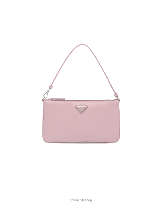 bolso mini de renylon mujer 6PH66B929 Prada bolsas rosa alabastro