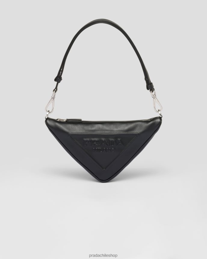 minibolso triangular de cuero mujer 6PH66B792 Prada bolsas negro