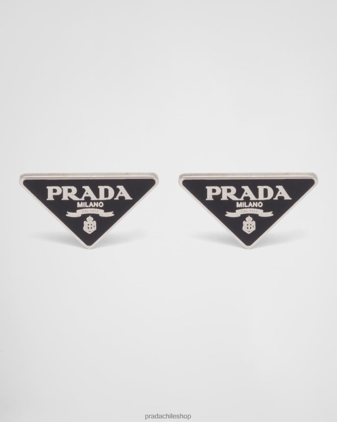 pendientes simbolos mujer 6PH66B1507 Prada joyas negro