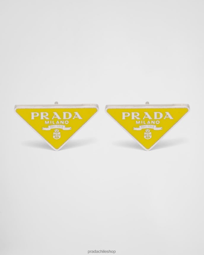 pendientes simbolos mujer 6PH66B1526 Prada joyas amarillo