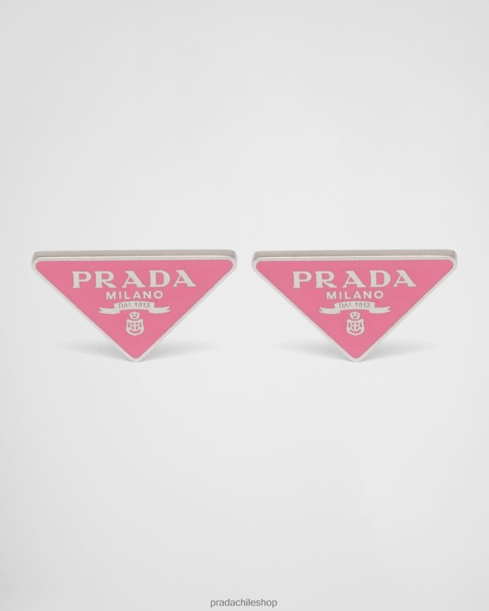 pendientes simbolos mujer 6PH66B1527 Prada joyas rosa begonia