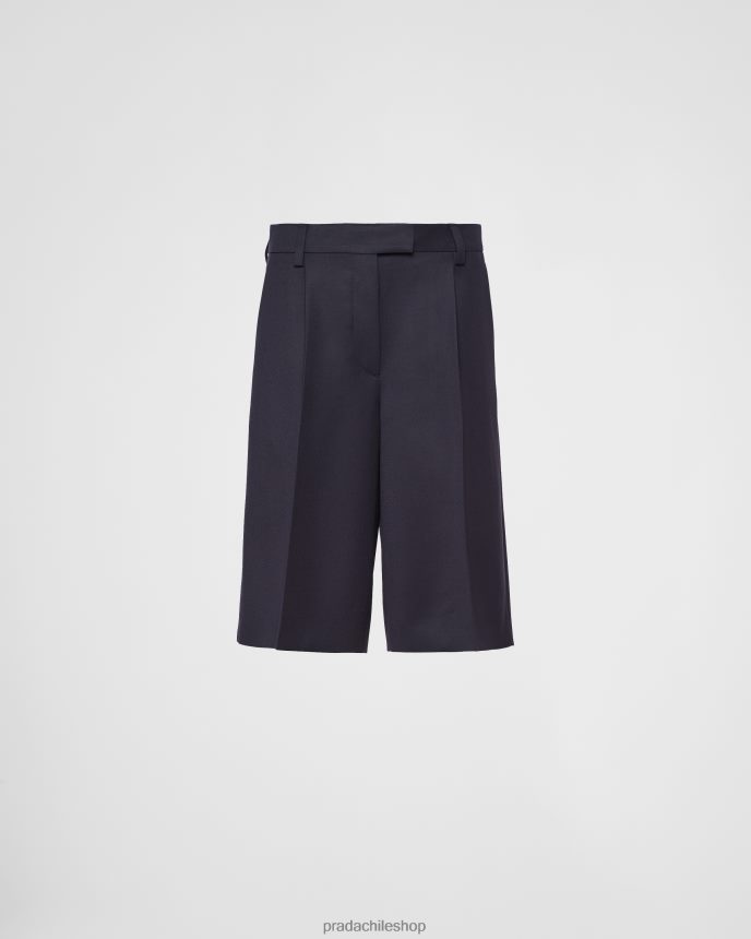 bermudas de gabardina mujer 6PH66B309 Prada vestir Armada