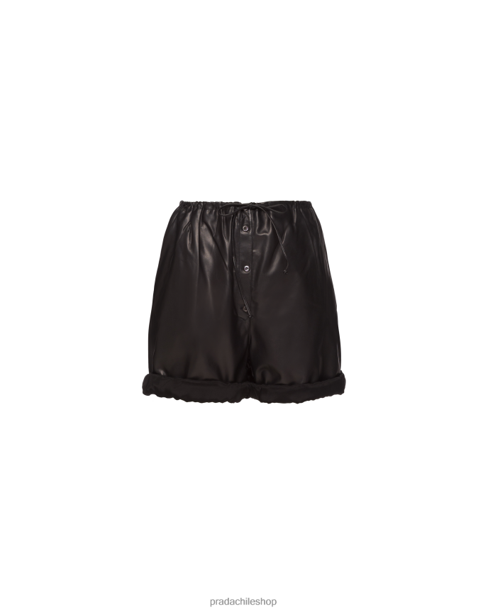 shorts de napa mujer 6PH66B486 Prada vestir negro