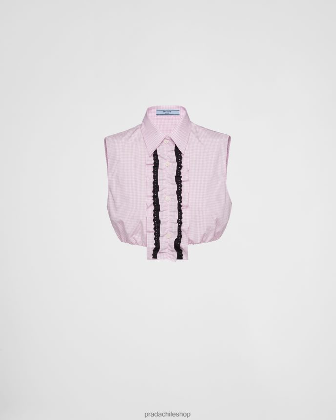 camisa a cuadros vichy mujer 6PH66B325 Prada vestir rosa