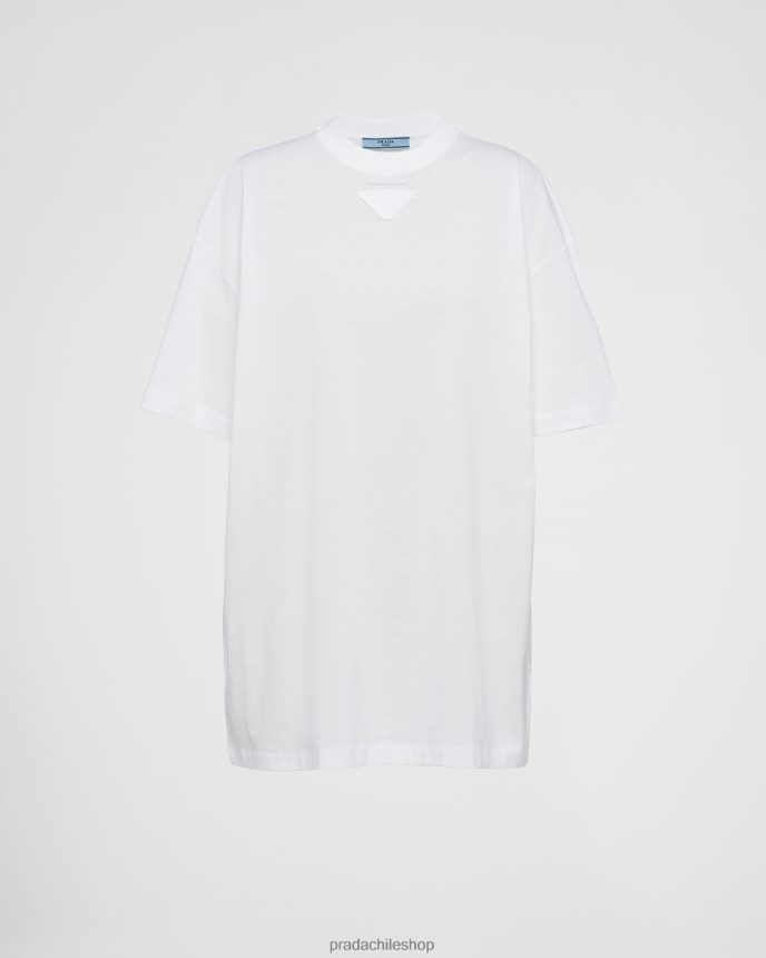 camiseta de punto mujer 6PH66B35 Prada vestir blanco