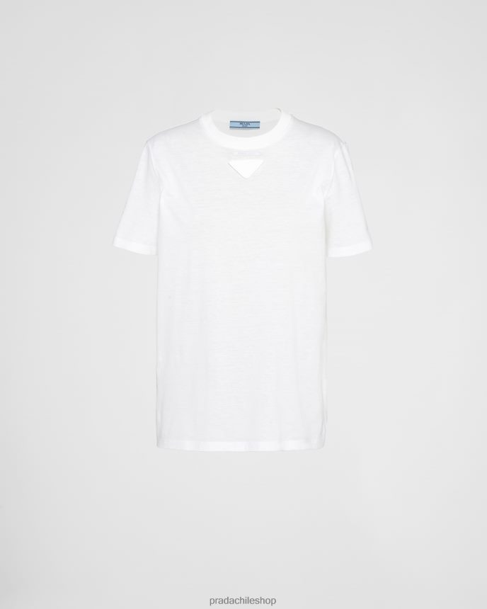 camiseta de punto mujer 6PH66B39 Prada vestir blanco