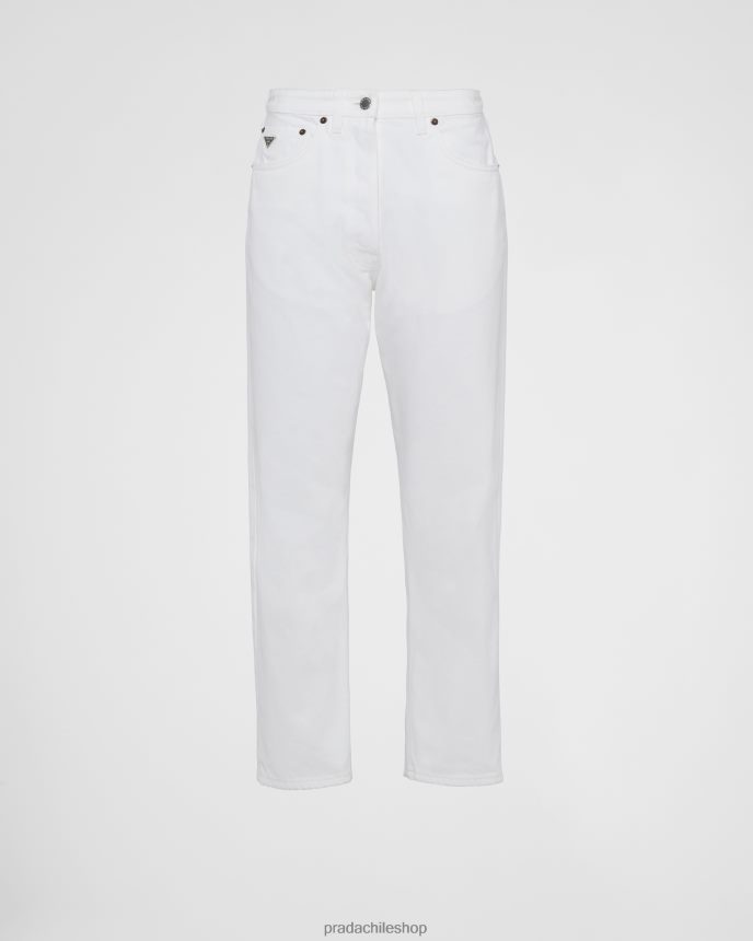 jeans con cinco bolsillos mujer 6PH66B80 Prada vestir blanco