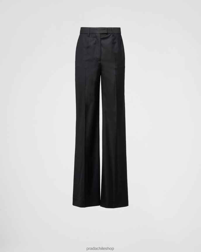 pantalon batavia mujer 6PH66B333 Prada vestir negro