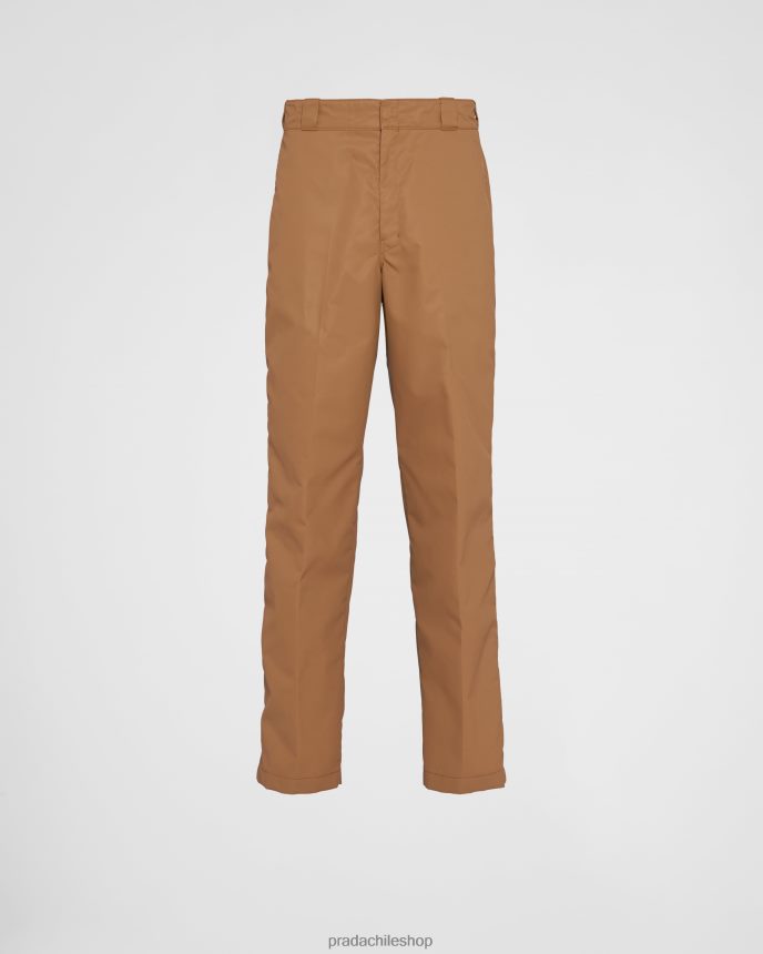 pantalones de renylon mujer 6PH66B1629 Prada vestir tabaco