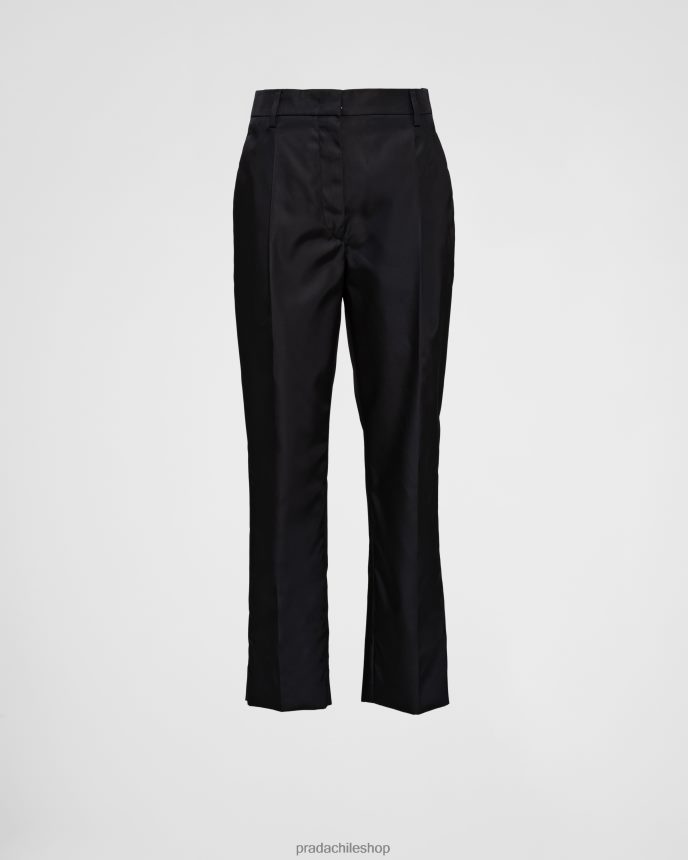 pantalones de renylon mujer 6PH66B261 Prada vestir negro