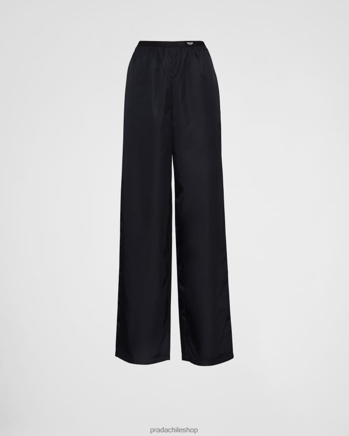 pantalones de renylon mujer 6PH66B510 Prada vestir negro