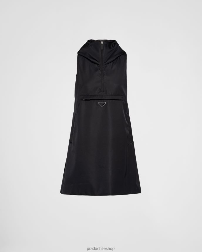 minivestido de re-nylon mujer 6PH66B263 Prada vestir negro