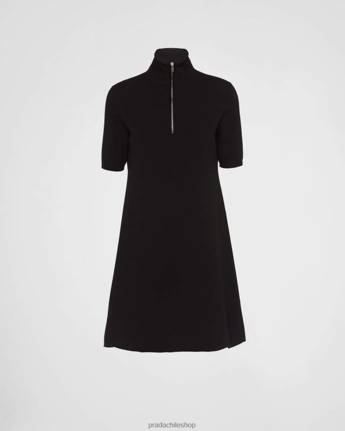 vestido de lana y viscosa mujer 6PH66B469 Prada vestir negro