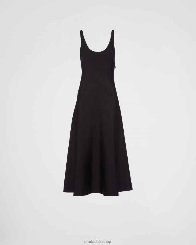 vestido de viscosa mujer 6PH66B513 Prada vestir negro