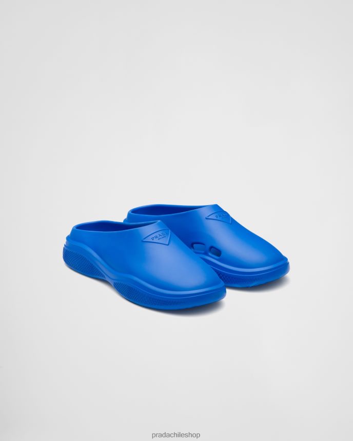 mulas de gomaespuma hombres 6PH66B2264 Prada zapatos azul zafiro